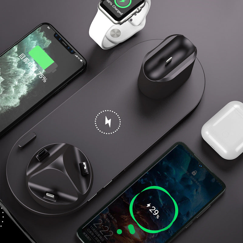 Wireless Charger For IPhone Fast Charger For Phone Fast Charging Pad For Phone Watch 6 In 1 Charging Dock Station - DOGNORGAL