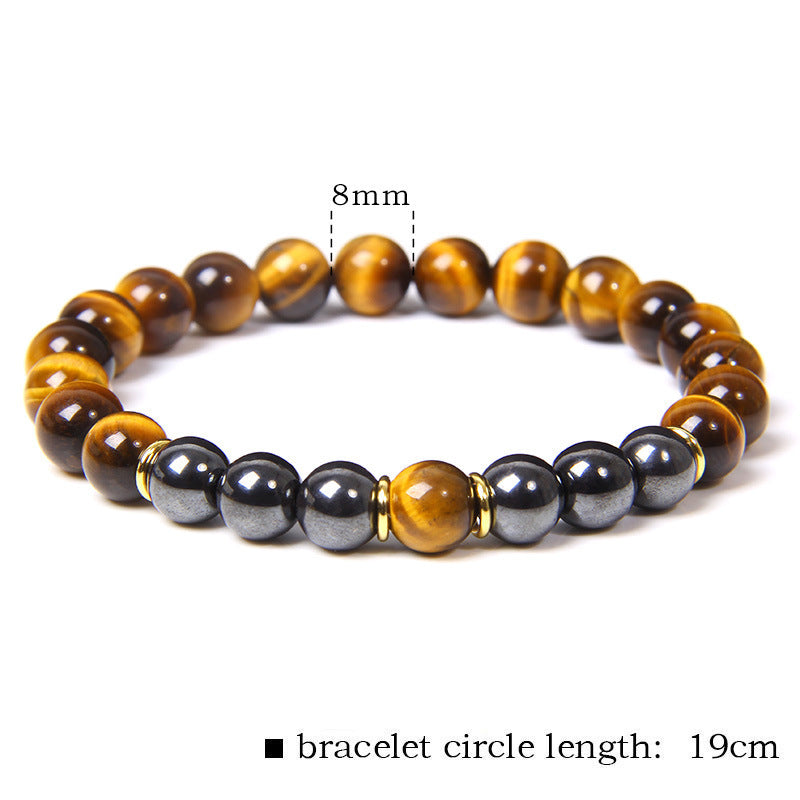 Tiger Eye Stone Bracelet Natural Stone Bracelet - DOGNORGAL