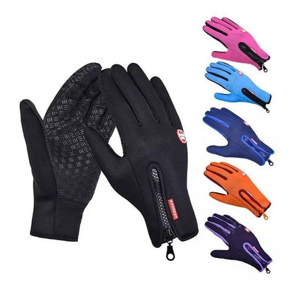 Winter Gloves Touch Screen Riding Motorcycle Sliding Waterproof Sports Gloves With Fleece - DOGNORGAL