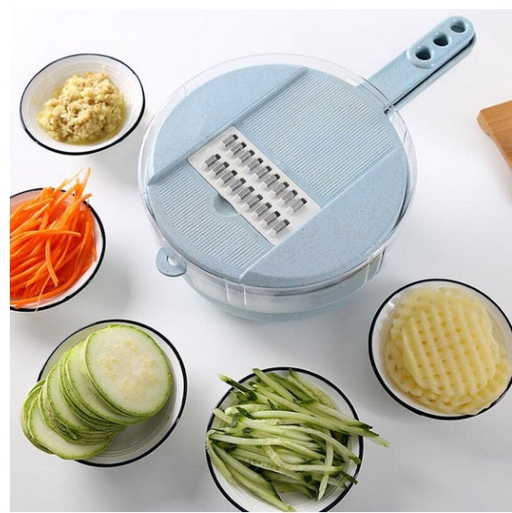 8 In 1 Mandoline Slicer Vegetable Slicer Potato Peeler Carrot Onion Grater With Strainer Vegetable Cutter Kitchen Accessories - DOGNORGAL