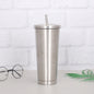 Creative Coffee Cup with Stainless Steel Straw Cup Insulation Cup - DOGNORGAL