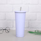 Creative Coffee Cup with Stainless Steel Straw Cup Insulation Cup - DOGNORGAL