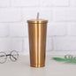 Creative Coffee Cup with Stainless Steel Straw Cup Insulation Cup - DOGNORGAL