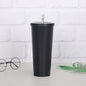 Creative Coffee Cup with Stainless Steel Straw Cup Insulation Cup - DOGNORGAL