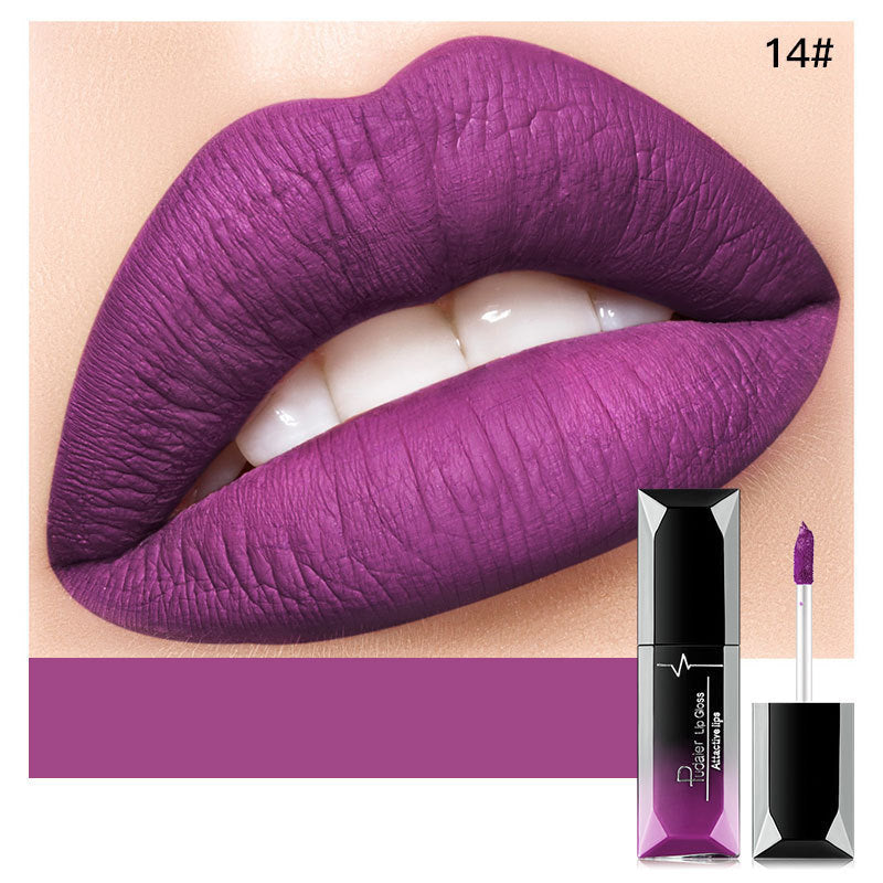 Matte Liquid Lipstick Long-lasting Non-stick Cup Non-fading - DOGNORGAL