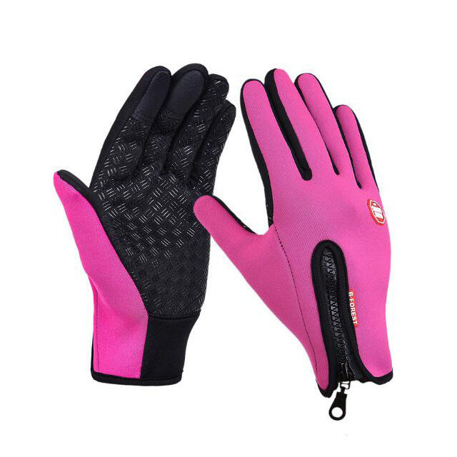 Winter Gloves Touch Screen Riding Motorcycle Sliding Waterproof Sports Gloves With Fleece - DOGNORGAL