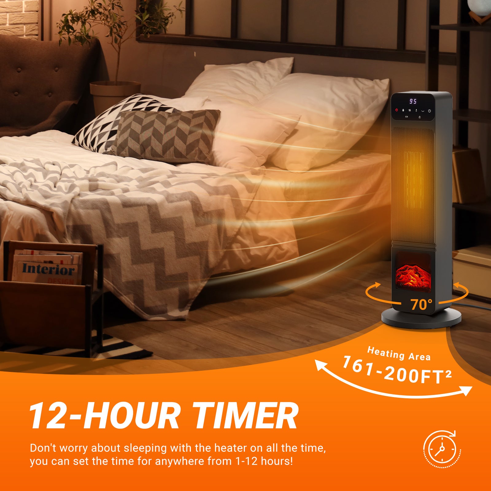 Portable Electric Tower Heater - DOGNORGAL