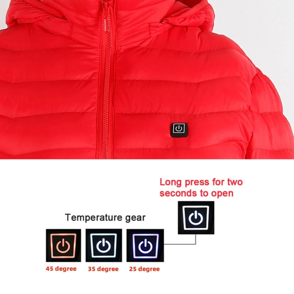 New Heated Jacket Coat USB Electric Jacket Cotton Coat Heater Thermal Clothing Heating Vest Men's Clothes Winter - DOGNORGAL