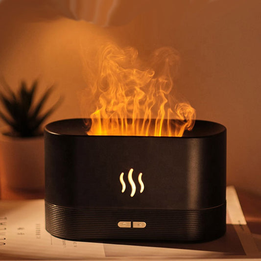 New Trending Products 2022 Flame Humidifier Flame Night Light Aroma Diffuser - DOGNORGAL