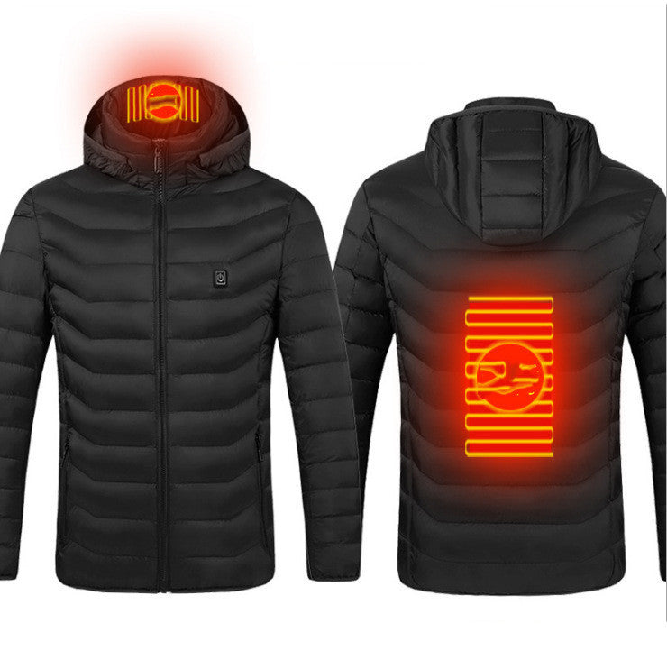 New Heated Jacket Coat USB Electric Jacket Cotton Coat Heater Thermal Clothing Heating Vest Men's Clothes Winter - DOGNORGAL