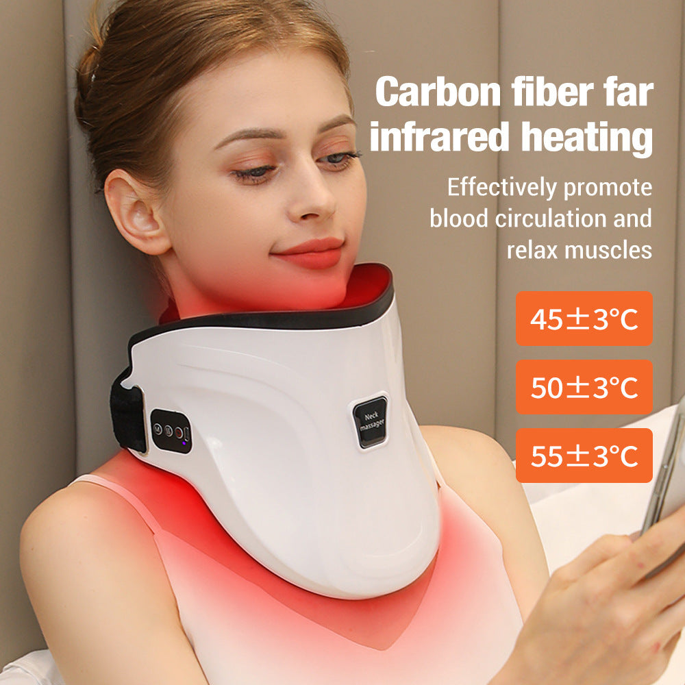 Electric Hot Compress Neck Fixed Traction Air Pressure Kneading Massage Instrument - DOGNORGAL