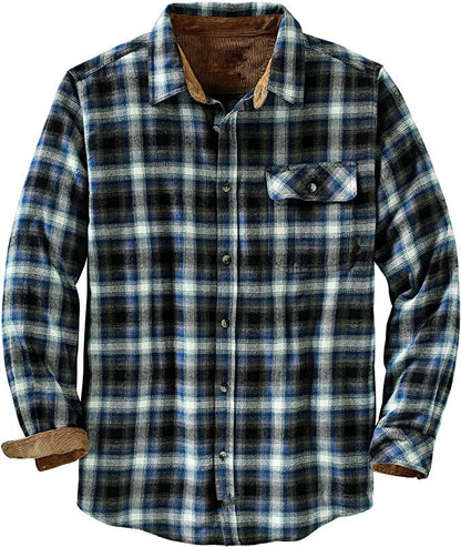 European And American Spring And Autumn Single-breasted Plaid Shirt Long Sleeve Loose