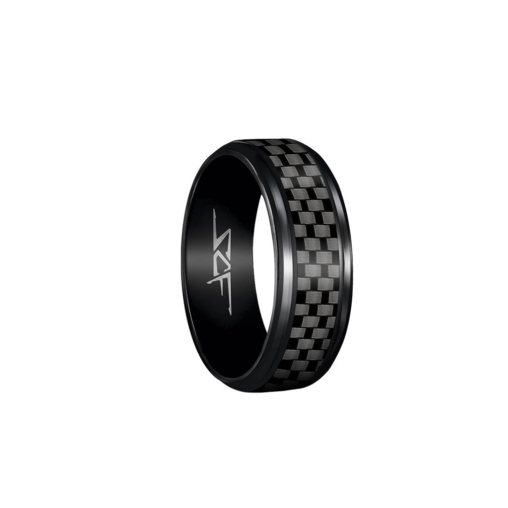 Real Carbon Fiber Ring | Black | Slate Series - DOGNORGAL