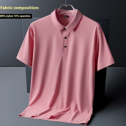 High Elastic Lightweight Ice Silk Breathable Nylon Short Sleeve