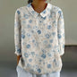 Creative Retro Chinese Style Floral Print Shirt