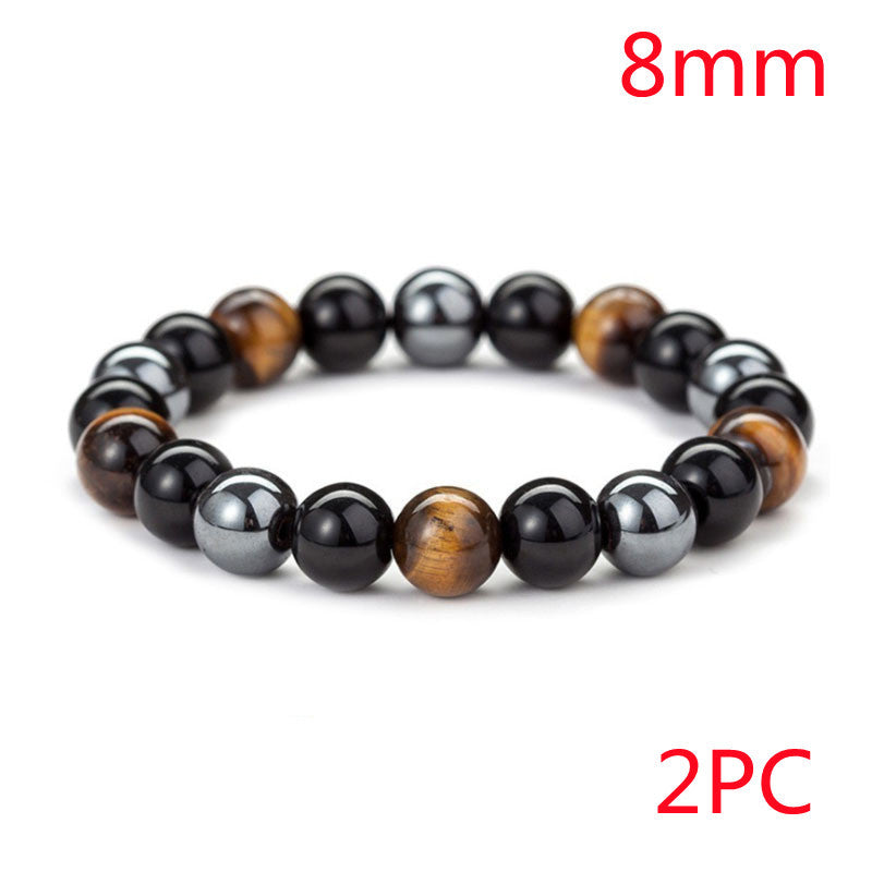 Tiger Eye Stone Bracelet Natural Stone Bracelet - DOGNORGAL