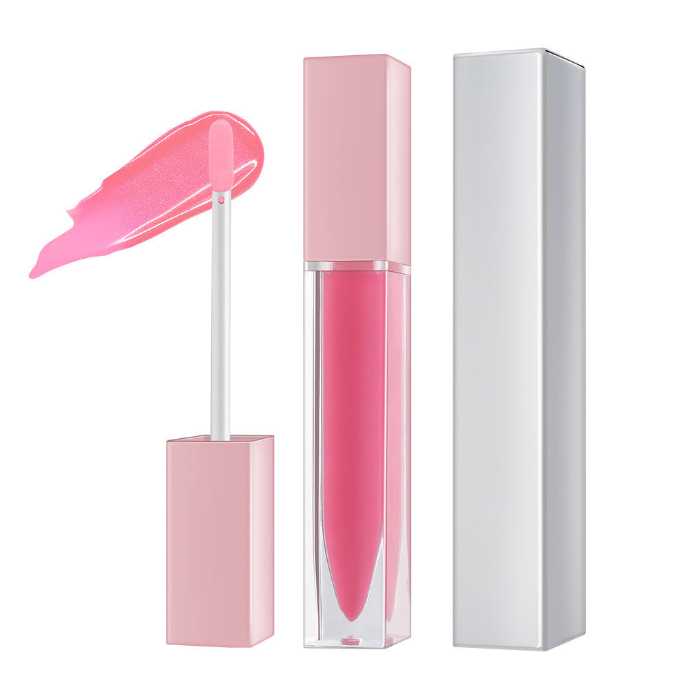 Lip Honey Matte Lipstick Glossy Clear Frosted Square Tube - DOGNORGAL