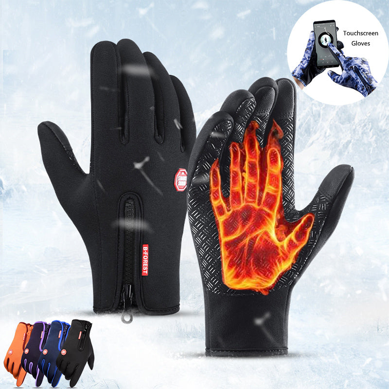 Winter Gloves Touch Screen Riding Motorcycle Sliding Waterproof Sports Gloves With Fleece - DOGNORGAL