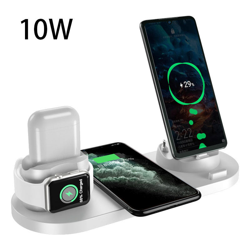 Wireless Charger For IPhone Fast Charger For Phone Fast Charging Pad For Phone Watch 6 In 1 Charging Dock Station - DOGNORGAL