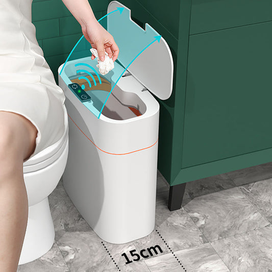 Smart Trash Can With Lid For Bedroom And Living Room Kitchen Storage Box Trash Can Induction Small Car Box Automatic Smart Dustbin Smart Trash Bin - DOGNORGAL