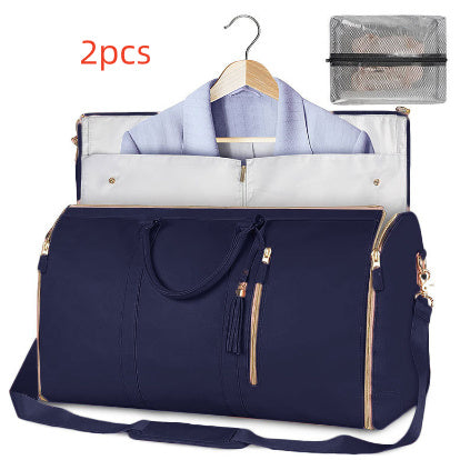 Large Capacity Travel Duffle Bag Women's Handbag Folding Suit Bag Waterproof Clothes Totes - DOGNORGAL