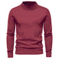 Mid-collar Slim Fit Men's Sweater Men's Multi-color