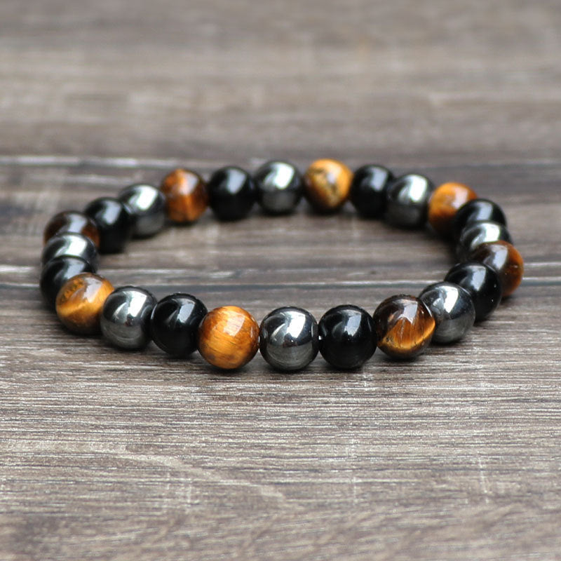 Tiger Eye Stone Bracelet Natural Stone Bracelet - DOGNORGAL