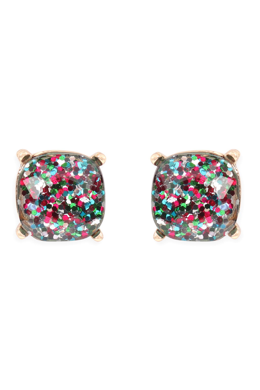 Ae0333-Glitter Epoxy Stud Earrings - DOGNORGAL