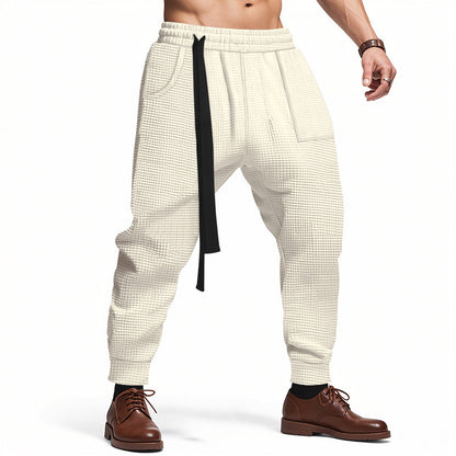 Men's Casual Pants Loose Ankle-tied Trousers