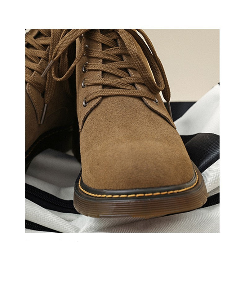 Lace-up Mid-top Warm Outdoor Work Shoes - DOGNORGAL