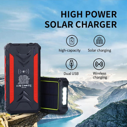 36000mAh Lithium Polymer Battery Solar Power Banks Station Wireless Fast Solar Power Bank Charger - DOGNORGAL