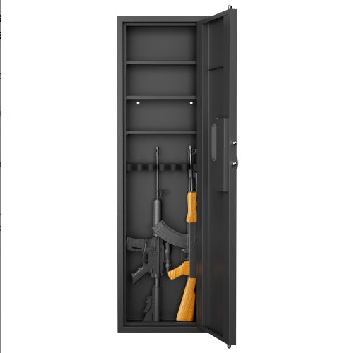 53 Passwod Touch Panel In-Wall Safe,Hidden Wall Gun Safe For Rifles With Adjustable Shelves,Assembled Storage Multifunctional Wall Safe For Firearm And Valuables - DOGNORGAL