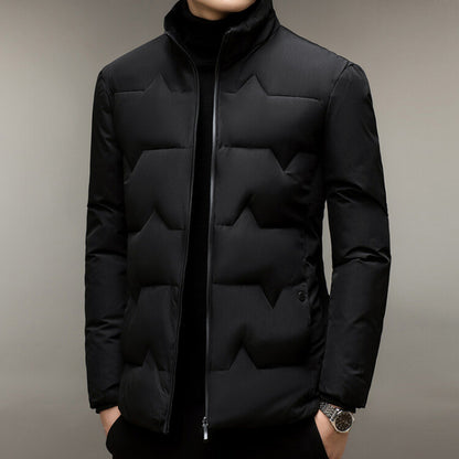 Men's Thickened Cotton-padded Coat Middle-aged Dad Cotton-padded Jacket