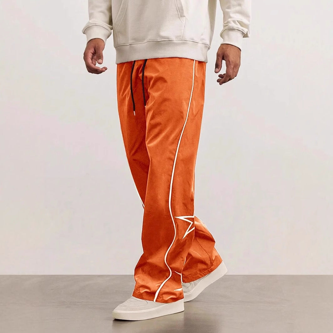 Embroidered Leisure High Street Retro Trousers Male