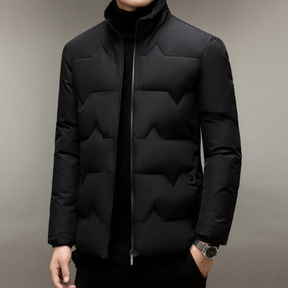 Men's Thickened Cotton-padded Coat Middle-aged Dad Cotton-padded Jacket