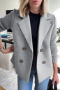 Women's Suit Collar Casual Top Woolen Coat - DOGNORGAL