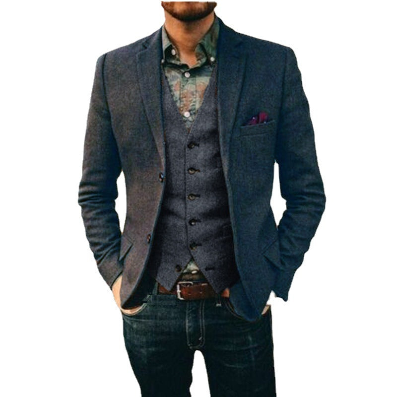 Casual Suit Men's Vest And Pants Suit - DOGNORGAL