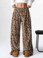 New Casual Pants Leopard Print Wide Leg Pants - DOGNORGAL