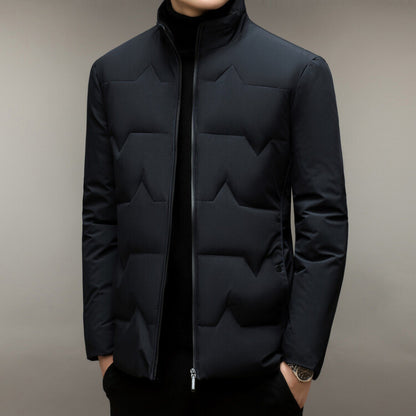 Men's Thickened Cotton-padded Coat Middle-aged Dad Cotton-padded Jacket