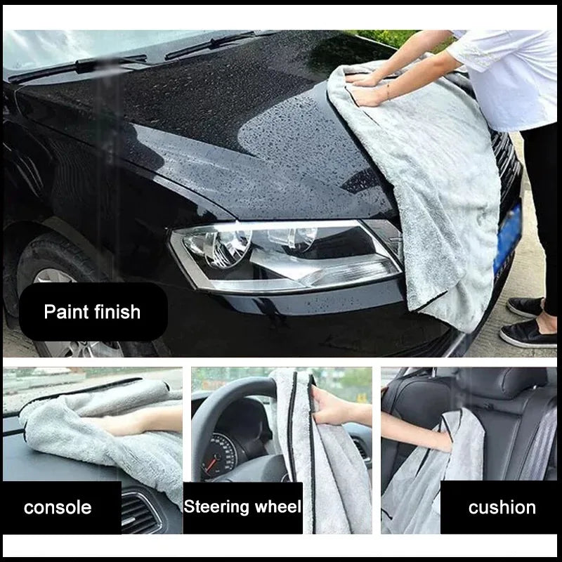 1PCS Car Wash Drying Towel UltraFine Fiber Towel High Water Absorption and Quick Drying Cloth Car Care Towel Does Not Shed Hair