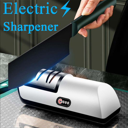 USB Rechargeable Electric Knife Sharpener Automatic Adjustable Kitchen Tool For Fast Sharpening Knives Scissors And Grinders Gadgets - DOGNORGAL