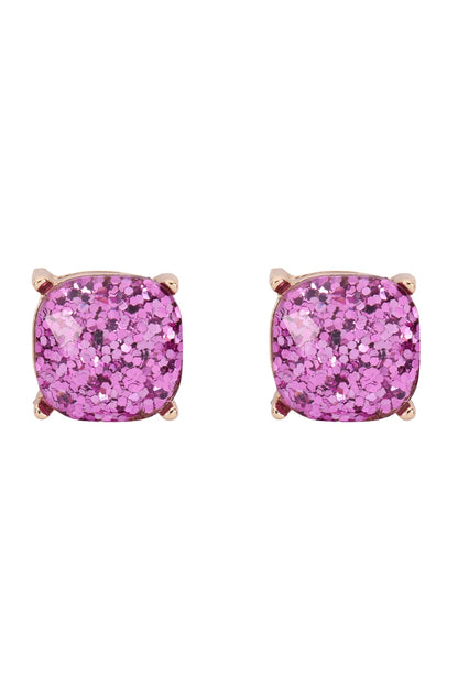 Ae0333-Glitter Epoxy Stud Earrings - DOGNORGAL