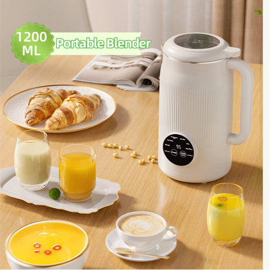 110V-220V 1200ml Soybean Milk Machine Multifunction Juicer Portable Blender Automatic Heat Home Soy Milk Maker Kitchen Gadgets - DOGNORGAL