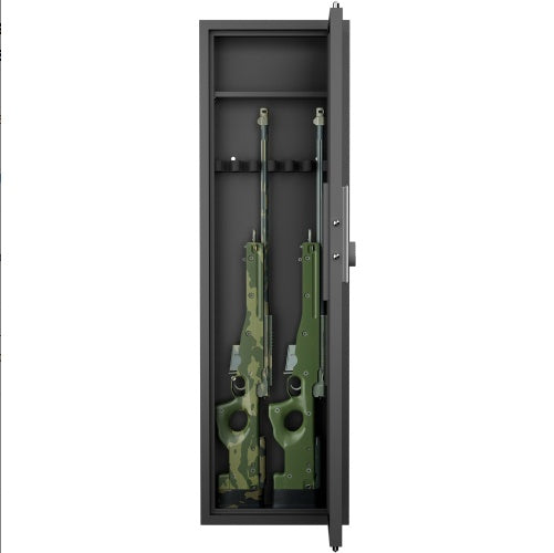 53 Passwod Touch Panel In-Wall Safe,Hidden Wall Gun Safe For Rifles With Adjustable Shelves,Assembled Storage Multifunctional Wall Safe For Firearm And Valuables - DOGNORGAL