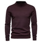 Mid-collar Slim Fit Men's Sweater Men's Multi-color