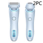 2 In 1 Hair Removal Epilator USB Rechargeable Trimmer Women Body Razor Face Leg Armpit Bikini Hand Pubic Shaver Hair Remover - DOGNORGAL