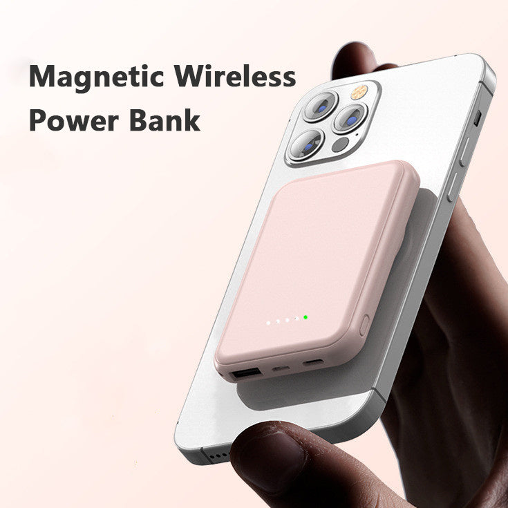 Mini Fast Charging Magnetic Wireless Power Bank 5000 MAh Portable - DOGNORGAL