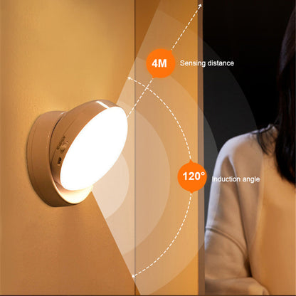 Motion Sensor LED Night Light USB Rechargeable Wall Lamp For Kitchen Cabinet Wardrobe Staircase Room Wireless LED Closet Light - DOGNORGAL