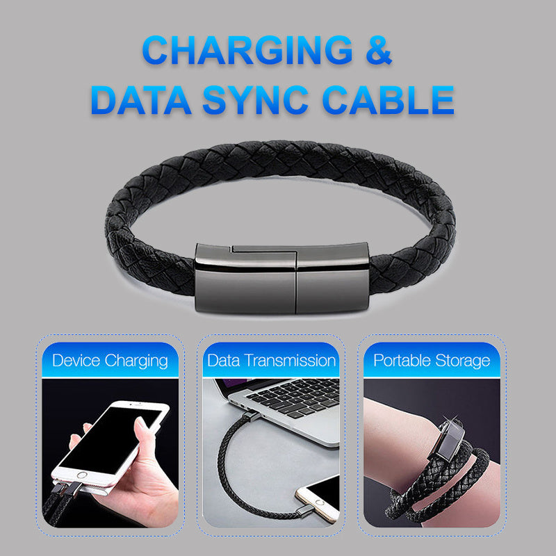 New Bracelet Charger USB Charging Cable Data Charging Cord For IPhone14 13 Max USB C Cable For Phone Micro Cable - DOGNORGAL