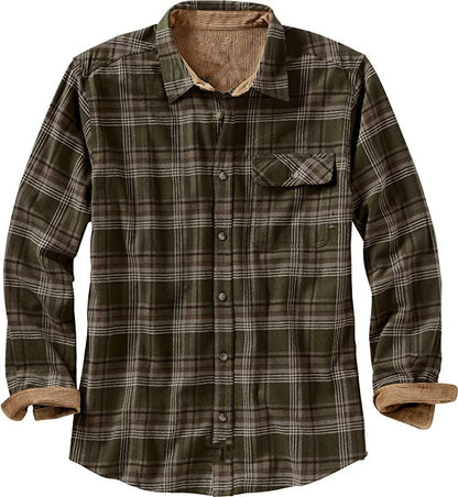 European And American Spring And Autumn Single-breasted Plaid Shirt Long Sleeve Loose